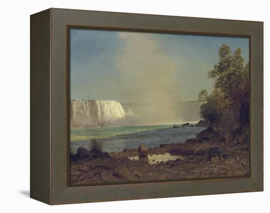 Niagara Falls, 1863-Albert Bierstadt-Framed Premier Image Canvas