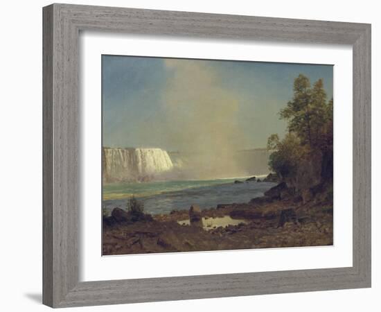 Niagara Falls, 1863-Albert Bierstadt-Framed Giclee Print