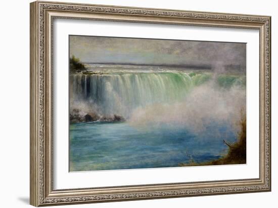 Niagara Falls, 1885, by George Inness, 1825-1894, American landscape painting,-George Inness-Framed Art Print