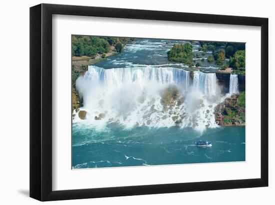 Niagara Falls Aerial Panorama-null-Framed Art Print