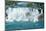 Niagara Falls Closeup Panorama in the Day over River with Rocks and Boat-Songquan Deng-Mounted Photographic Print
