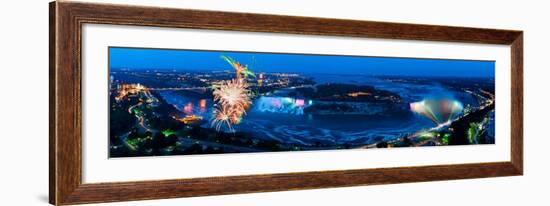 Niagara Falls - Fireworks-James Blakeway-Framed Art Print