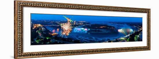 Niagara Falls - Fireworks-James Blakeway-Framed Art Print