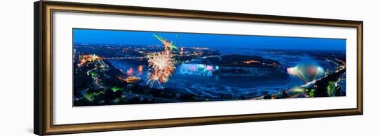 Niagara Falls - Fireworks-James Blakeway-Framed Art Print