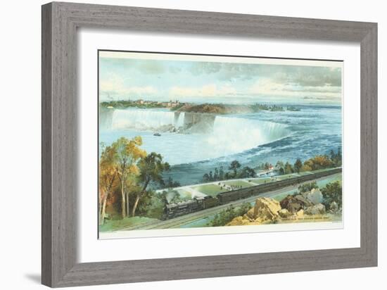 Niagara Falls from Michigan Central Train Poster-Charles Graham-Framed Giclee Print