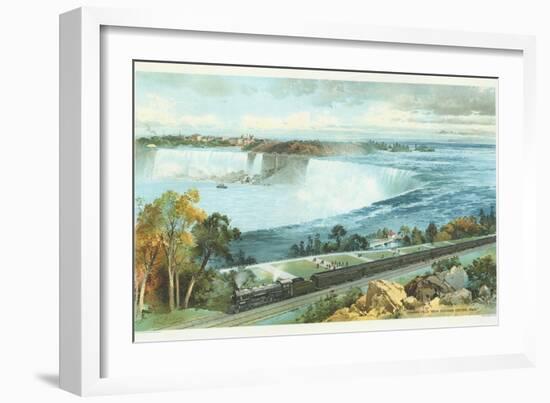 Niagara Falls from Michigan Central Train Poster-Charles Graham-Framed Giclee Print