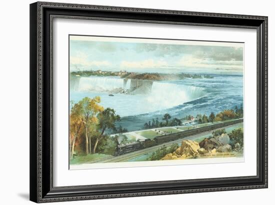 Niagara Falls from Michigan Central Train Poster-Charles Graham-Framed Giclee Print