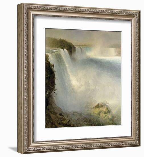 Niagara Falls, from the American Side, 1867-Frederick Edwin Church-Framed Art Print