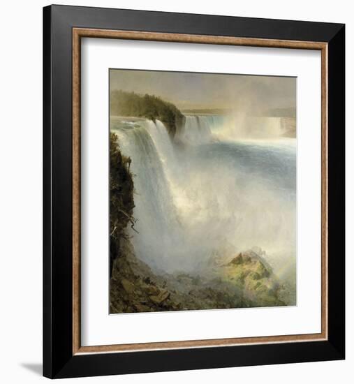 Niagara Falls, from the American Side, 1867-Frederick Edwin Church-Framed Art Print