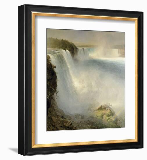 Niagara Falls, from the American Side, 1867-Frederick Edwin Church-Framed Art Print