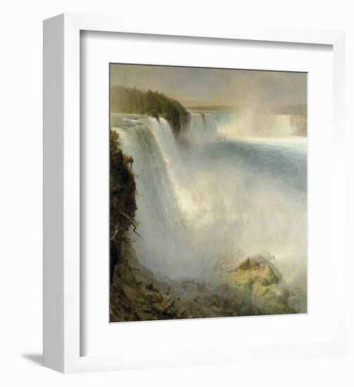 Niagara Falls, from the American Side, 1867-Frederick Edwin Church-Framed Art Print