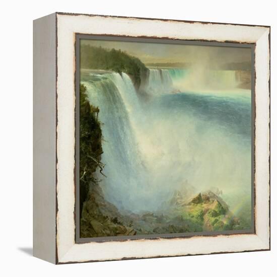 Niagara Falls, from the American Side, 1867-Frederic Edwin Church-Framed Premier Image Canvas