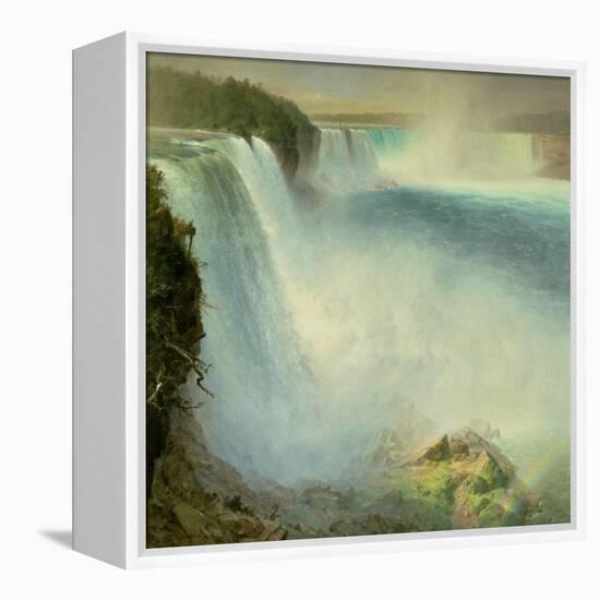 Niagara Falls, from the American Side, 1867-Frederic Edwin Church-Framed Premier Image Canvas