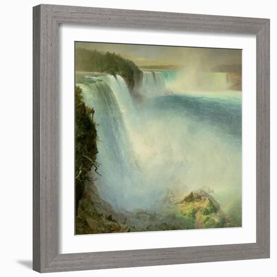 Niagara Falls, from the American Side, 1867-Frederic Edwin Church-Framed Giclee Print