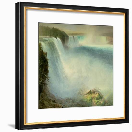 Niagara Falls, from the American Side, 1867-Frederic Edwin Church-Framed Giclee Print