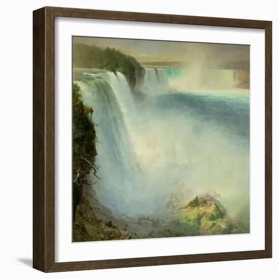 Niagara Falls, from the American Side, 1867-Frederic Edwin Church-Framed Giclee Print