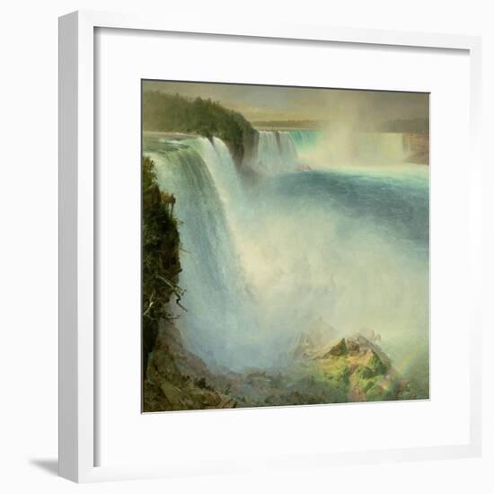 Niagara Falls, from the American Side, 1867-Frederic Edwin Church-Framed Giclee Print