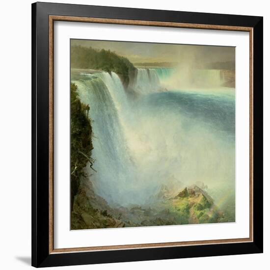 Niagara Falls, from the American Side, 1867-Frederic Edwin Church-Framed Giclee Print