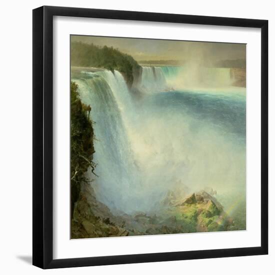 Niagara Falls, from the American Side, 1867-Frederic Edwin Church-Framed Giclee Print