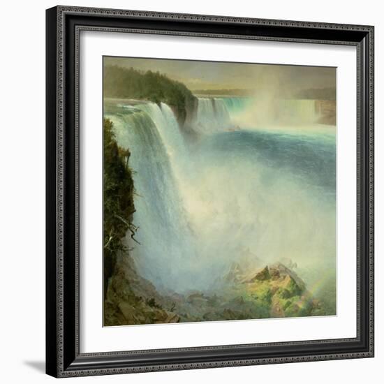 Niagara Falls, from the American Side, 1867-Frederic Edwin Church-Framed Giclee Print