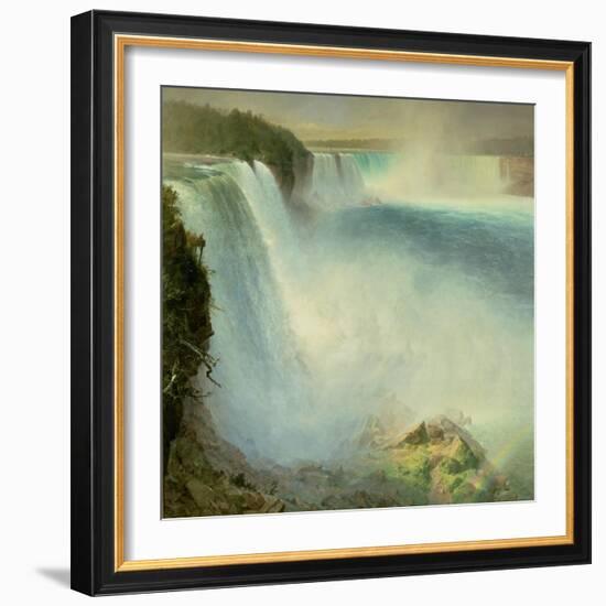 Niagara Falls, from the American Side, 1867-Frederic Edwin Church-Framed Giclee Print
