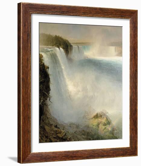 Niagara Falls from the American Side-Frederic Edwin Church-Framed Giclee Print