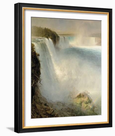 Niagara Falls from the American Side-Frederic Edwin Church-Framed Giclee Print