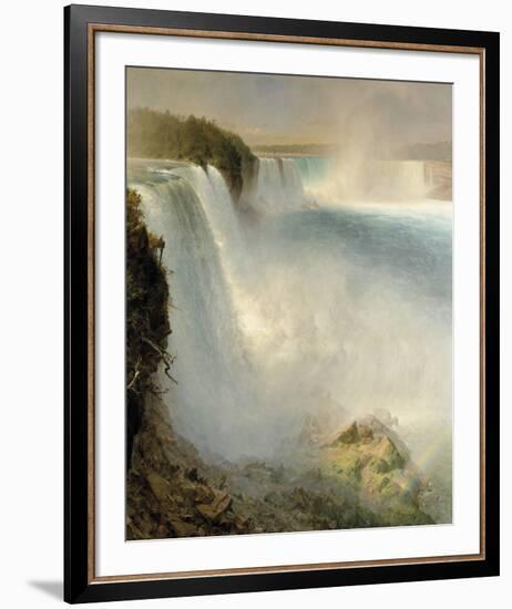 Niagara Falls from the American Side-Frederic Edwin Church-Framed Giclee Print