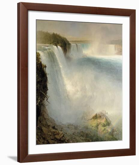 Niagara Falls from the American Side-Frederic Edwin Church-Framed Giclee Print