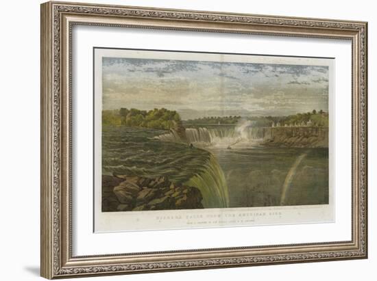 Niagara Falls from the American Side-George Henry Andrews-Framed Giclee Print