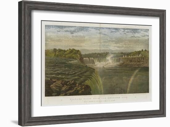 Niagara Falls from the American Side-George Henry Andrews-Framed Giclee Print