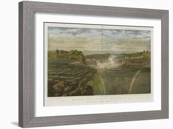 Niagara Falls from the American Side-George Henry Andrews-Framed Giclee Print