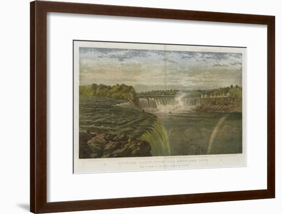 Niagara Falls from the American Side-George Henry Andrews-Framed Giclee Print