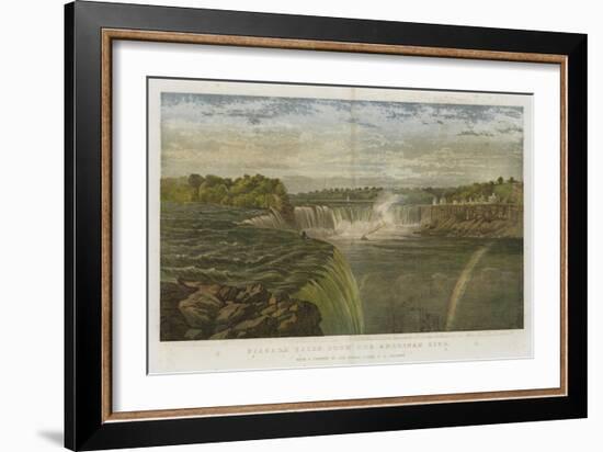 Niagara Falls from the American Side-George Henry Andrews-Framed Giclee Print