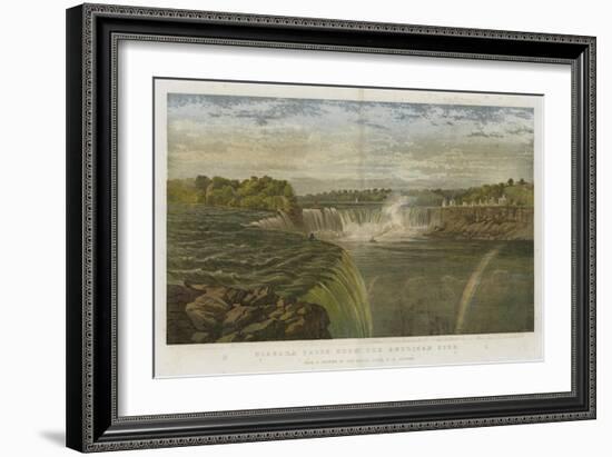 Niagara Falls from the American Side-George Henry Andrews-Framed Giclee Print