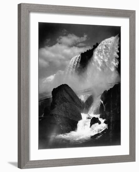 Niagara Falls from the Cave of the Winds-null-Framed Photographic Print