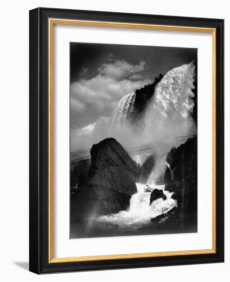 Niagara Falls from the Cave of the Winds-null-Framed Photographic Print