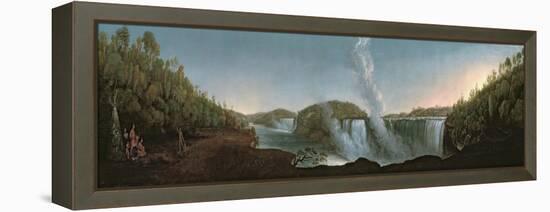 Niagara Falls from under Table Rock, 1808-John Trumbull-Framed Premier Image Canvas