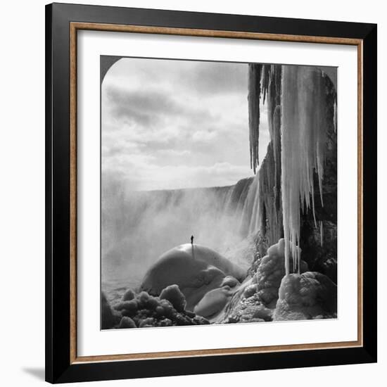 Niagara Falls: Frozen-R.Y. Young-Framed Photographic Print