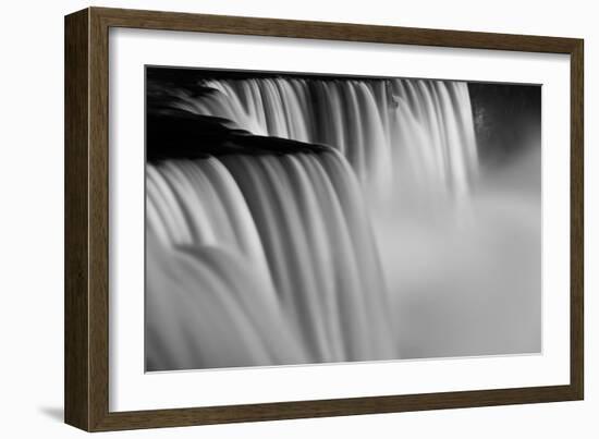 Niagara Falls Illuminations Number 2 BW-Steve Gadomski-Framed Photographic Print