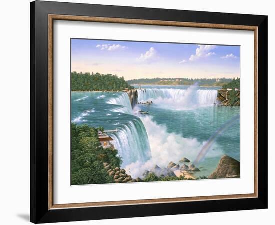 Niagara Falls In 1860-Eduardo Camoes-Framed Giclee Print