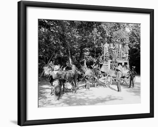 Niagara Falls, June 23D, 1898, Pawnee Bills Wild West Co.-null-Framed Photo