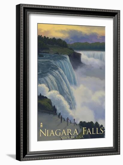 Niagara Falls, New York, c.2008-Lantern Press-Framed Art Print