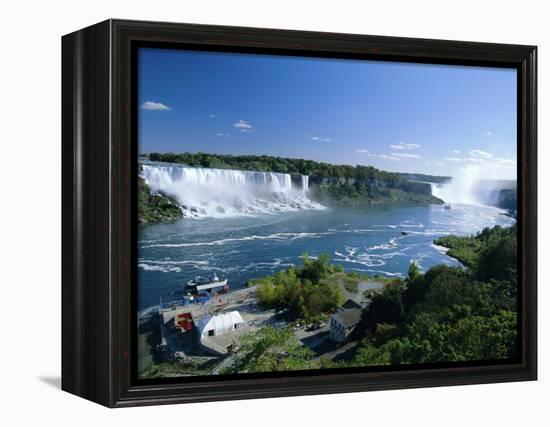 Niagara Falls on the Niagara River That Connects Lakes Ontario and Erie, New York State, USA-Robert Francis-Framed Premier Image Canvas