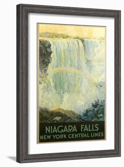 Niagara Falls Travel Poster-null-Framed Art Print