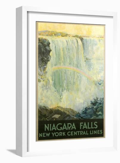 Niagara Falls Travel Poster-null-Framed Art Print