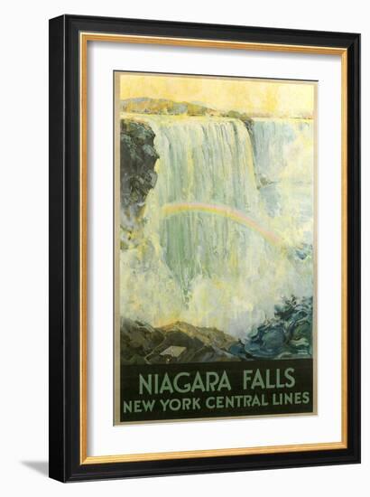 Niagara Falls Travel Poster-null-Framed Art Print