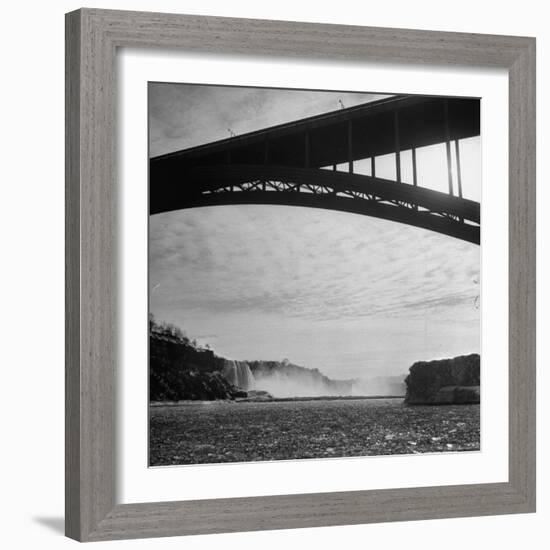 Niagara Falls Viewed from a Point under the Rainbow Bridge-Joe Scherschel-Framed Photographic Print