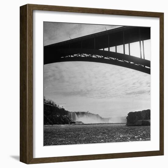 Niagara Falls Viewed from a Point under the Rainbow Bridge-Joe Scherschel-Framed Photographic Print