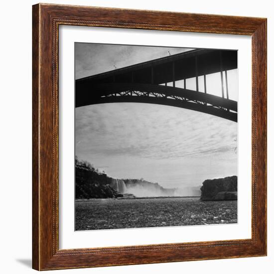 Niagara Falls Viewed from a Point under the Rainbow Bridge-Joe Scherschel-Framed Photographic Print